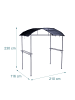 relaxdays Grill Pavillon in Anthrazit - (B)210 x (H)230 x (T)116 cm