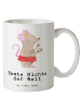 Mr. & Mrs. Panda Keramiktasse Maus Beste Nichte der Welt mit Spruch in Weiß
