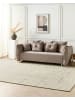 Beliani Kurzflor NAKUS in Beige/Grau - (W) 300 x (L) 400 cm