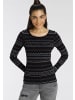 Kangaroos Langarmshirt in schwarz