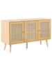 Beliani Sideboard PEROTE in Braun/Gold - (W) 120 x (H) 71 x (L) 40 cm