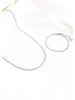 Hey Happiness Halskette Schlangenkette Edelstahl in Silber - (L) 46 cm
