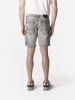 KOROSHI Herren denim shorts schnitte in Schwarzer denim