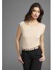 Laura Scott T-Shirt in beige-weiß