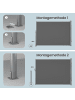 SONGMICS Seitenmarkise Sheld in Anthrazit - (B)400 x (H)160 cm