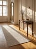 KADIMA DESIGN Teppichläufer Uni flachgewebt pflegeleicht Wohnzimmer Flur Esszimmer in Creme