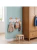 relaxdays Kindergarderobe in Braun/ Orange - (B)40 x (H)20 x (T)5,5 cm