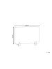 Beliani Schreibtischtrennwand SPLIT in Grau - (W) 72 x (H) 50 x (L) 1 cm