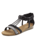 LASCANA Sandale in schwarz