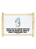 Mr. & Mrs. Panda Holztablett Pinguin Duschen mit Spruch in Weiß
