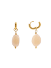 Steel_Art Creole mit Anhänger Nefeli goldfarben in beige