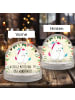 Mr. & Mrs. Panda glitzerkugel Einhorn Mitteilung mit Spruch in Naturpapier