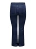 ONLY Carmakoma Flared fit jeans in Dark Blue Denim