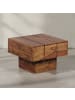 KADIMA DESIGN Beistelltisch Massivholz Wohnzimmertisch 44 x 44 x 30 cm in Massivholz
