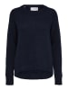 SELECTED FEMME Strick Pullover SLFLULU Wollpullover Rundhals Sweater in Dunkelblau