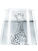 Mr. & Mrs. Panda Glas Giraffe Zufrieden ohne Spruch in Transparent