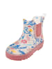 Playshoes Regenstiefel Halbschaft Blumen in ecru