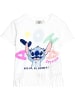 Lilo & Stitch T-Shirt Disney Stich mit Fransen in Weiß