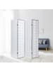 Homestyle4u 4-tlg. Paravent in Weiß 176x175