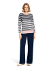Betty Barclay Feinstrickpullover mit Rundhalsausschnitt in Patch Dark Blue/Rosé