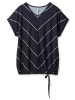 sheego T-Shirt in nachtblau-weiß