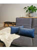 JACK 2er Set Teddy Flausch Kissen 30x50cm in blau