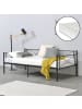 en.casa Metallbett Alvesta mit Matratze  in Schwarz (L)200cm (B)90cm (H)74cm