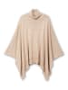 sheego Poncho in cappuccino meliert