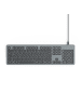 Hama USB-Tastatur CK-400, kabelgebunden, Schwarz, QWERTZ