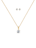 Elli Schmuckset 585 Gelbgold in Weiß