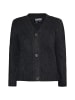 DreiMaster Damen Strickjacke in Dunkelgrau Melange
