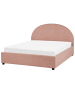 Beliani Doppelbett VAUCLUSE in Rosa - (W) 154 x (H) 112 x (L) 214 cm
