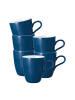 6er Set Henkelbecher Life Fashion in Classic Blue 400 ml