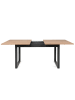 Homestyle4u Esstisch 90x160 in Braun ausziehbar