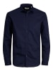 Jack & Jones Langarmhemd in Navy Blazer