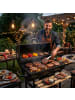 relaxdays Holzkohlegrill in Schwarz/ Natur – (B)114,5x(H)95x(T)69 cm