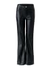 Oui Hose Lederoptik in black