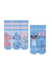 Lilo & Stitch 2-Paar Anti-Rutsch-Socken Kinderstrümpfe mit Motiv 35/38