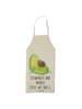 Mr. & Mrs. Panda Schürze Avocado Schwangerschaft mit Spruch in Gelb Pastell