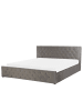 Beliani Doppelbett AMIENS in Grau - (W) 191 x (H) 109 x (L) 217 cm