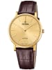 Festina Herrenuhr Braun/Goldfarben mit Lederband