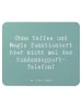 Mr. & Mrs. Panda Mouse Pad Spruch Kundensupport Magie mit Spruch in Meeresbrise