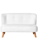 Beliani Kindersofa LOTE in Weiß/Braun - (W) 94 x (H) 59 x (L) 57 cm