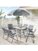 Outsunny Outdoor Essgruppe,119L x 68B x 70H cm,Grau