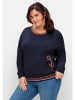 sheego Sweatshirt in nachtblau