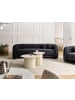 Beliani 3-tlg 3-Sitzer Sofa LEIREN in Schwarz