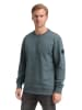 Tom Tailor Sweatshirt STRUCTURED CREWNECK in Grau