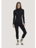 Hessnatur Hessnatur Rollkragen-Longsleeve Fitted aus Schurwolle und Seide in schwarz