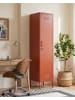Beliani Büroschrank FROME in Braun - (W) 38 x (H) 185 x (L) 50 cm