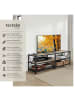 tectake TV-Regal Chicago 141 x 41,5 x 50,5 cm, Industrial Holz hell, Eiche Sonoma